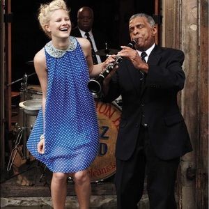 Sachin+Babi flocked speckle dress.